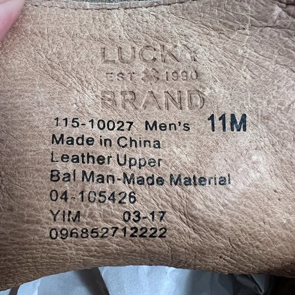 Lucky Brand Men's Leather Up Mason Chukka Bal Man -Made Material boots